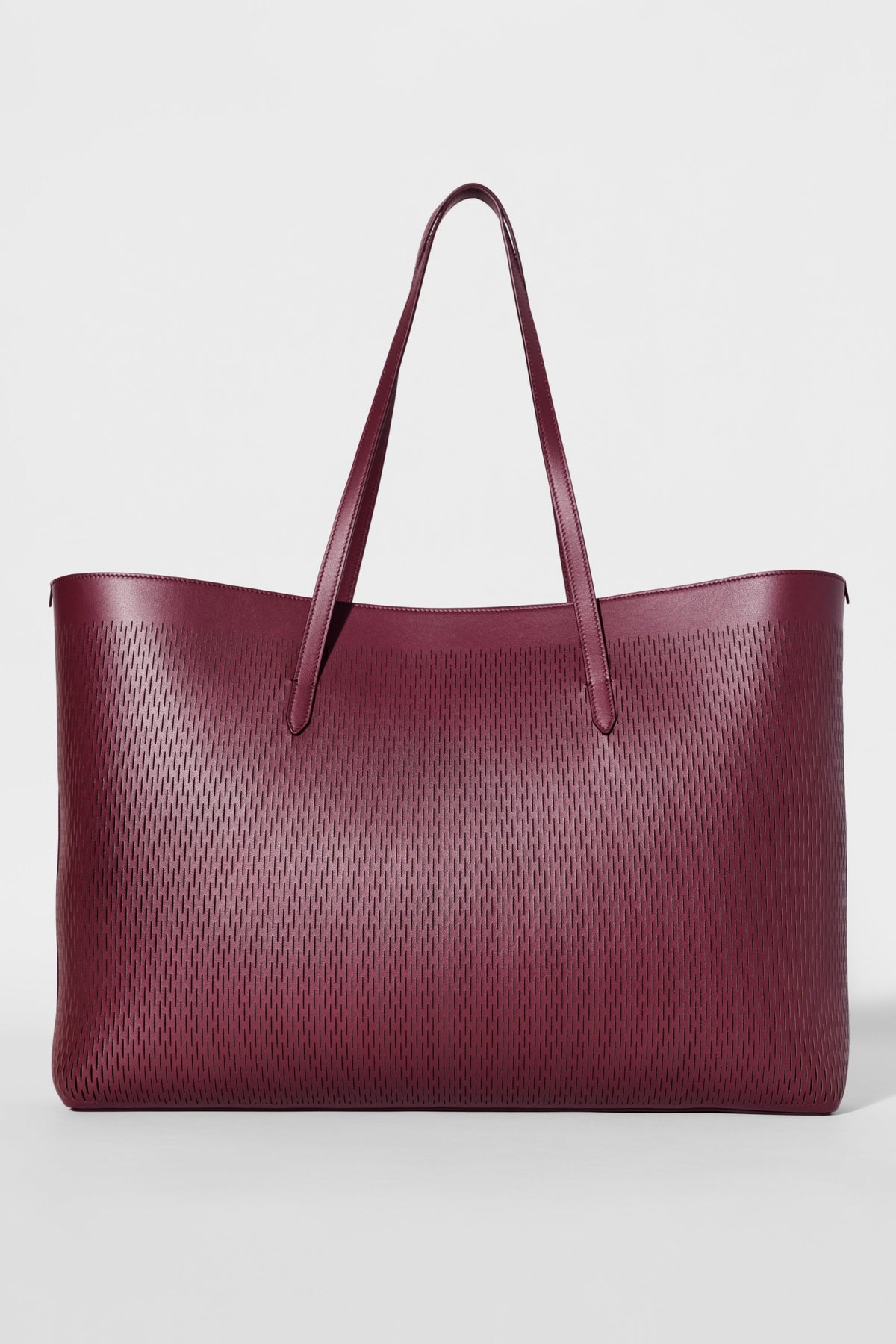 ALO Leather Mesh Tranquility Tote - Bordeaux Leather Mesh