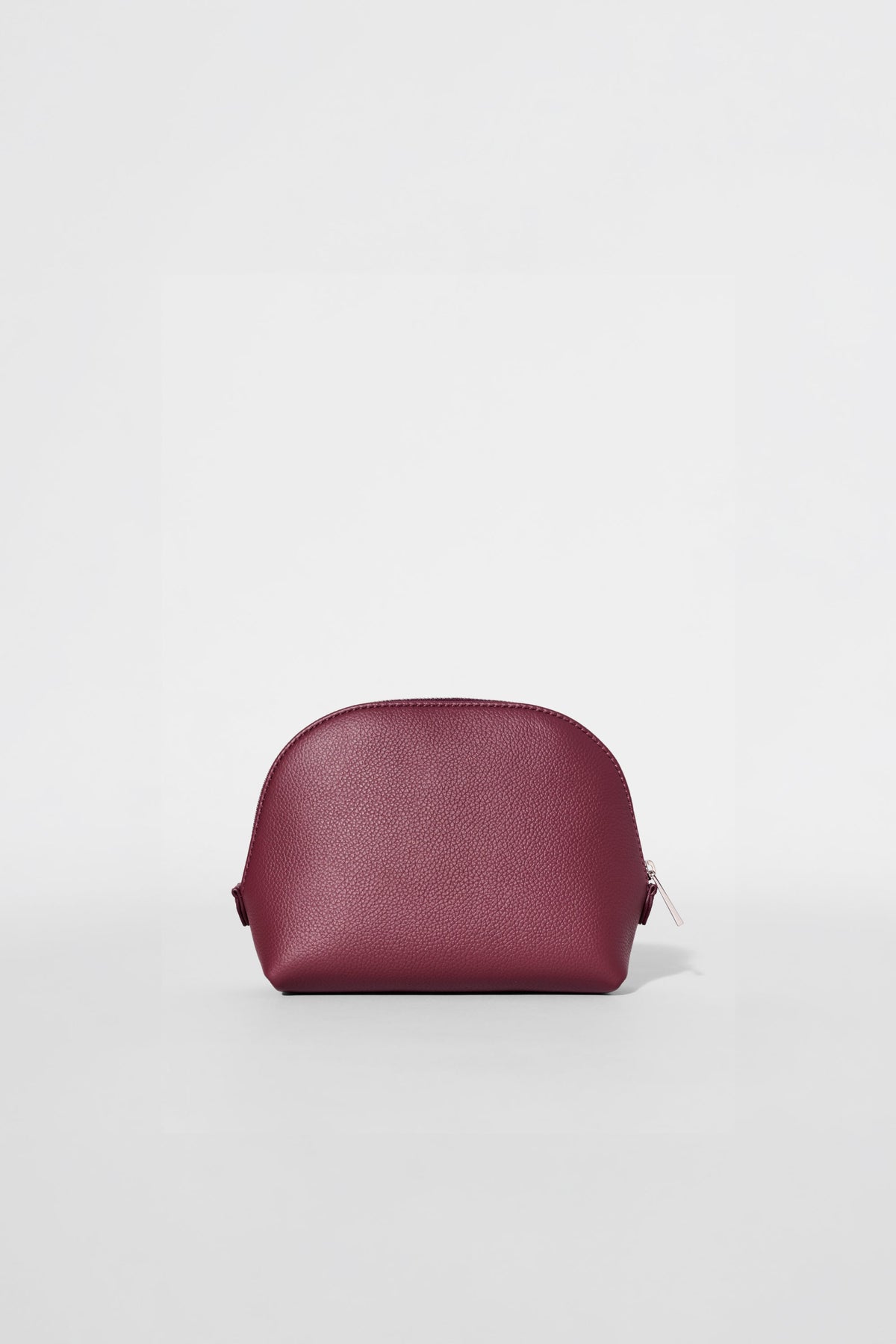 Small Crescent Pouch - Bordeaux Leather