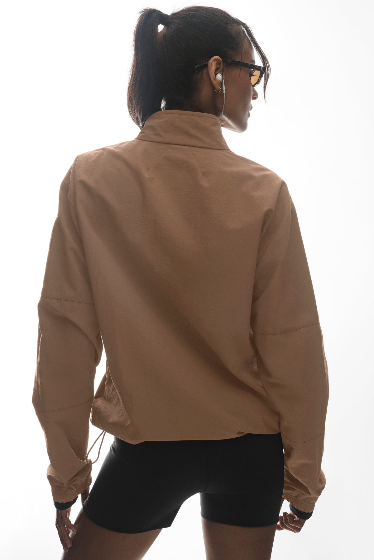 Light Weight Takeaway Track Pullover - Java Brown