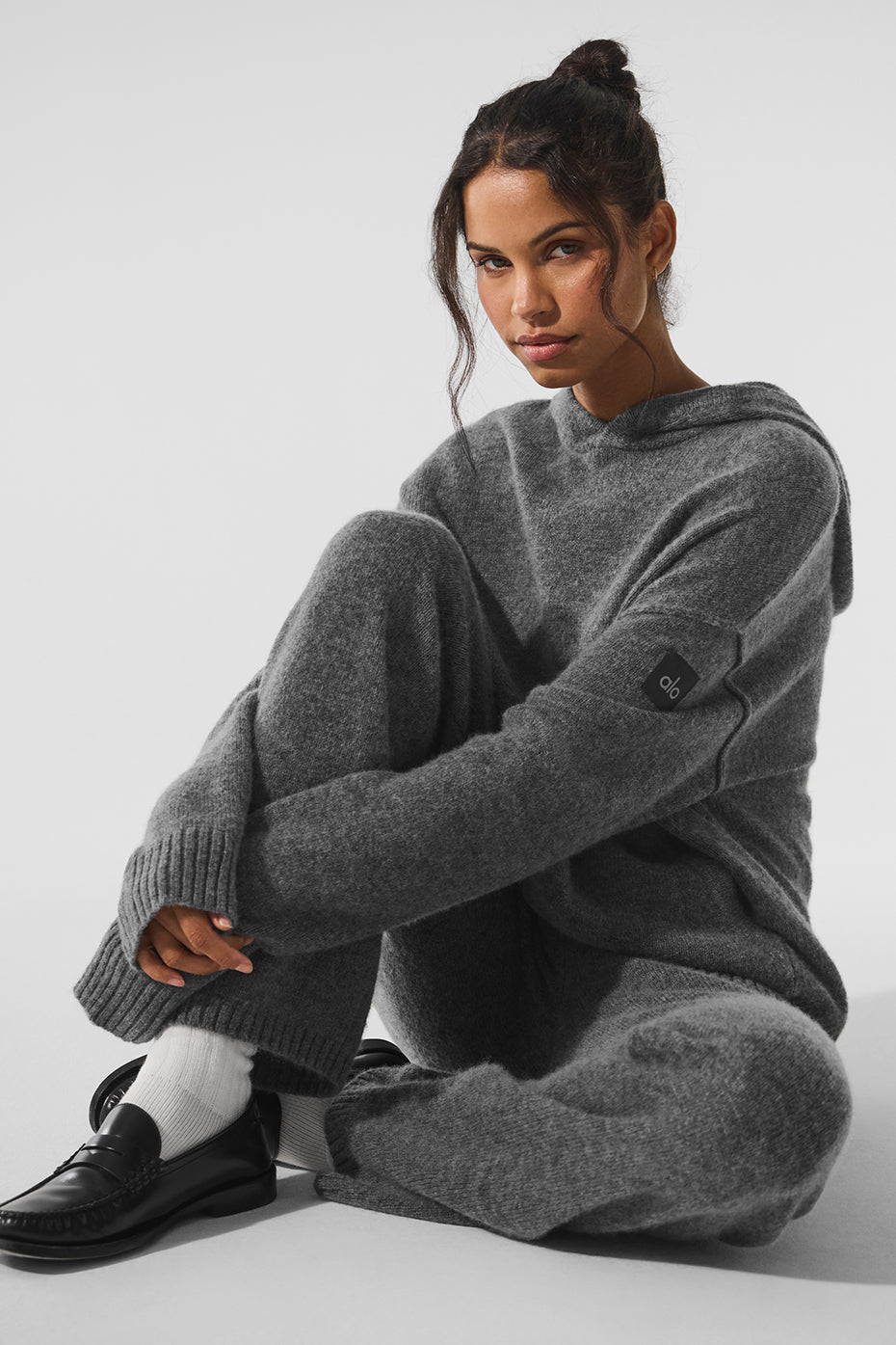Wool Cashmere New Class Hoodie - Platinum Grey