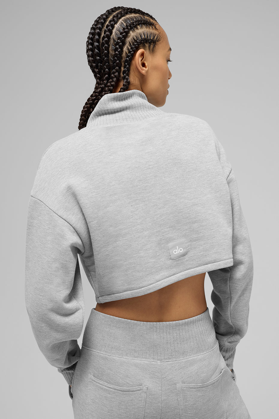 Cropped Serenity Coverup - Athletic Heather Grey