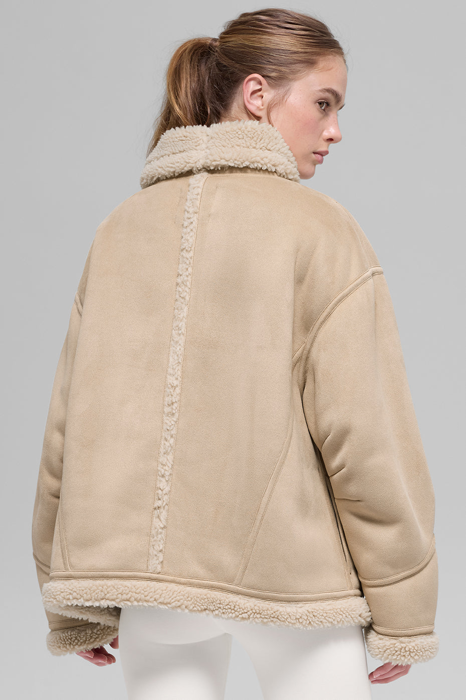 Faux Shearling Grand Jacket - Woodland Tan